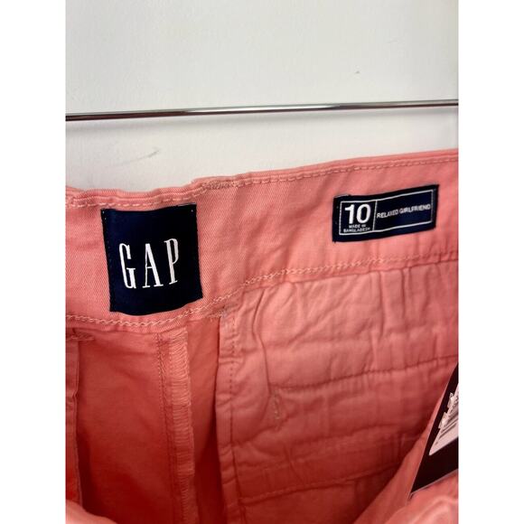NWT Gap Chino Shorts Womens 10 Relaxed Mid Rise Girlfriend Nantucket Preppy - Picture 8 of 8